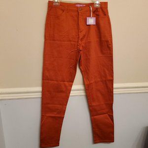 Blashes women's orange red pants nwt